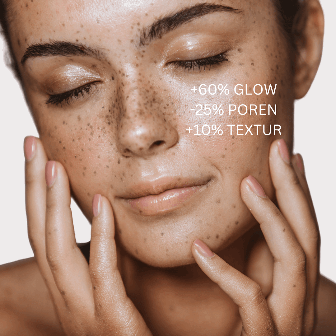 SkinGlow Stick, Hailey Bieber, KhloeKardashian, Hollywood beauty tool, Rotlichttherapie, Gesichtsmassage, Red Light Therapie, medicube, Therapeutische Wärme, glowing skin, frau mit schöner haut