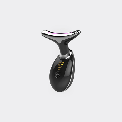 EMS Face Lifting Gerät mit Heizfunktion und LED-Lichttherapie für Hautstraffung und Anti-Aging Hautpflege.