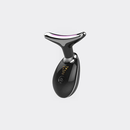 EMS Face Lifting Gerät mit Heizfunktion und LED-Lichttherapie für Hautstraffung und Anti-Aging Hautpflege.